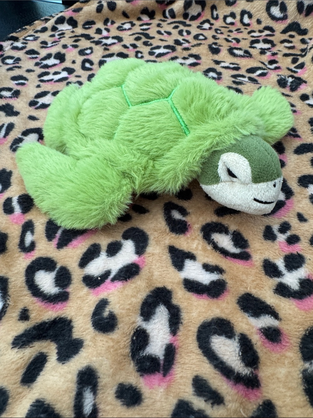 Simply Southern Bright Green Plush Turtle Pet Toy